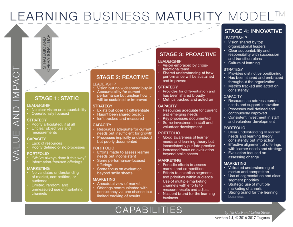 Tagoras Learning Business Maturity Model