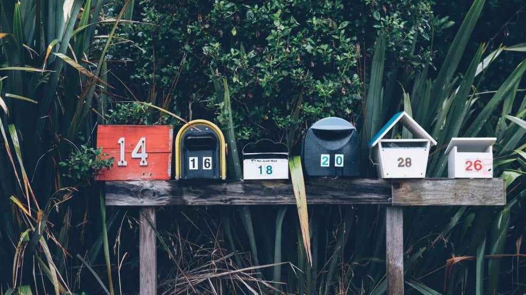 mailboxes as metaphor for an e-newsletter