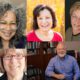 Leading Learning Podcast interviewees Myra Roldan, Patti Shank, Michael Allen, Ruth Colvin Clark, and Cathy Moore