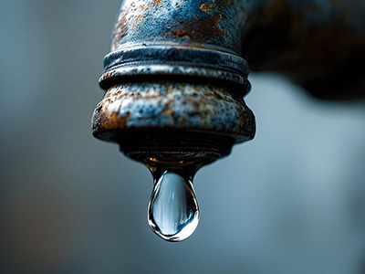 a drippy faucet suggesting a conversion problem in marketing